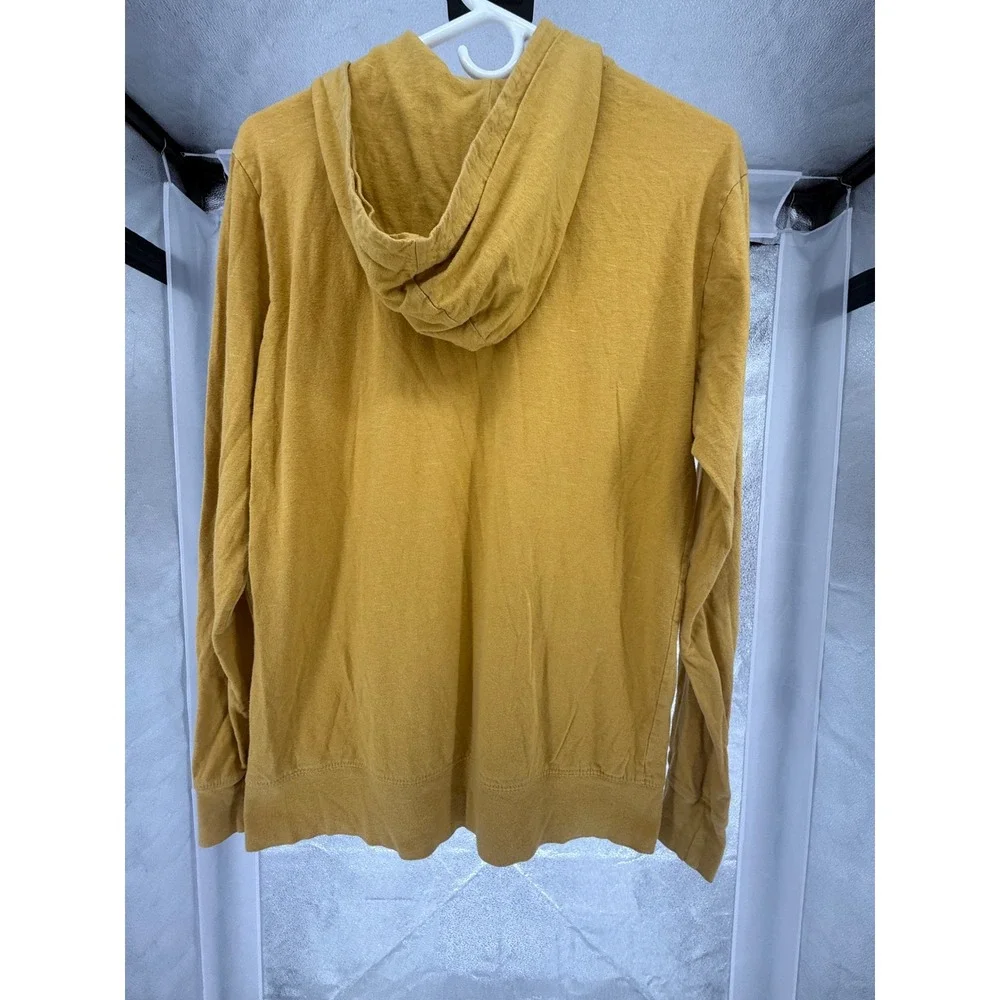 The North Face‎ Mens Hoodie Pullover Button Pocket Long Sleeve Top Small Yellow